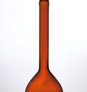 Volumetric Flask Plastic Stopper Class A Coating Amber USP