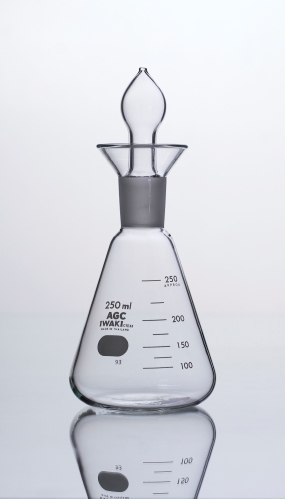 Iodine Flask with stopper IWAKI
