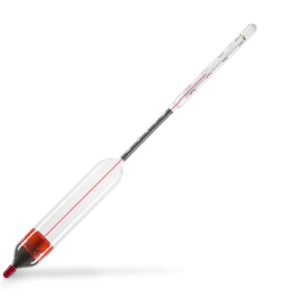 Thermohydrometer for Milk, T20°C, calibrated, certificated