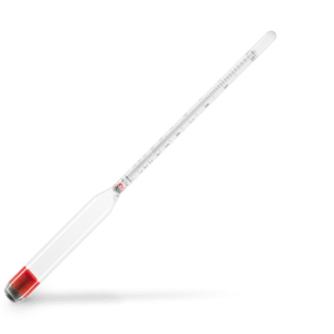 Alcoholmeter 0-100%vol, (without Thermom.)