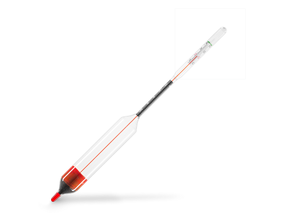 Lactodensimeter acc. Gerber,large T20°C
